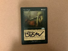 MTG Magic Necrologia Signed Artist Proof with Sketch x1 Exodus EXO Brom