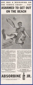 Vintage 1933 ABSORBINE JR. Athlete's Foot Remedy Medicine Ephemera 30's Print Ad - Picture 1 of 1