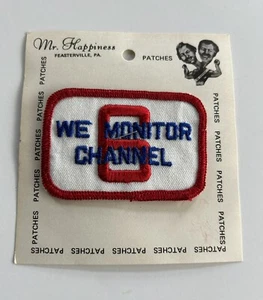 WE MONITOR CHANNEL 6 CB RADIO Sew On Embroidered Patch Vintage New 3”x 2” - Picture 1 of 1