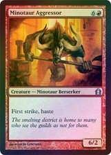 Minotaur Aggressor - Foil New MTG Return to Ravnica Magic 2B3
