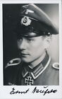 Ernst Neufeld signed photo.  24th Panzer Division. KC winner. Nice ! WWII German