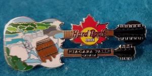 NIAGARA FALLS WATERFALL BARREL GUITAR CANADIAN MAPLE LEAF Hard Rock Cafe PIN #3 - Picture 1 of 1
