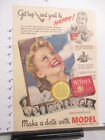 newspaper ad 1940s MODEL tobacco pinup girls WWII American Weekly JEAN DARLING