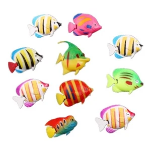 10 PIEZAS Plástico Artificial Peces Simulación Peces Falsos Flotante Paisaje Ornamento - Imagen 1 de 12