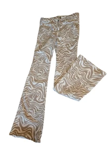 Abercrombie And Fitch High Rise Flare Pants 70’s Style Jeans Girls Sz 15/16 - Picture 1 of 4