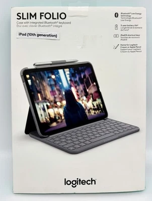 Logitech Slim Folio Gris Nuevo Inalámbrico Para iPad 10ª Generación 920-011368 Foto 1 de 4