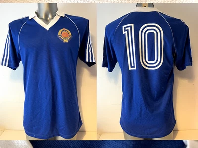 Yugoslavia ADIDAS Large Vintage Football Soccer Shirt Jersey Trikot 1980's Top - Image 1 of 4