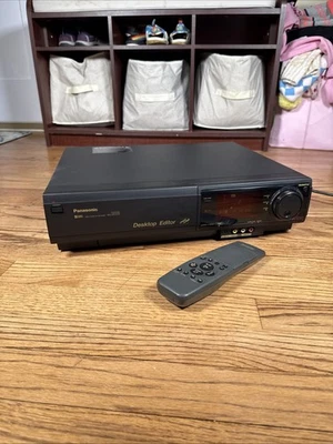 Профессиональный редактирующий видеомагнитофон Panasonic AG1980P SVHS с оригинальным пультом дистанционного управления TBC G3D - Изображение 1 из 4