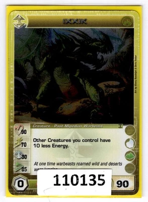 (110135) IXXIK 90/70/30/85/90 (1 Max Stats) RARE FOIL ALLIANCE Chaotic Card - Image 1 of 4
