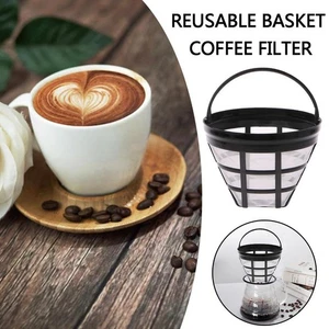 Reusable Basket Coffee Filter For Coffee Maker Machine Permanent ✌ - Picture 1 of 11