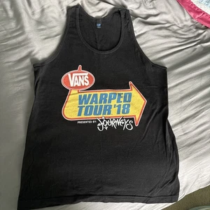 Vans Warped Tour 2018 Tank Top Medium Black Journeys | Final Cross Country Tour - Bild 1 von 4