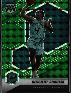 2020 Panini Mosaic #196 Devonte' Graham  Charlotte Hornets Green  - Picture 1 of 2