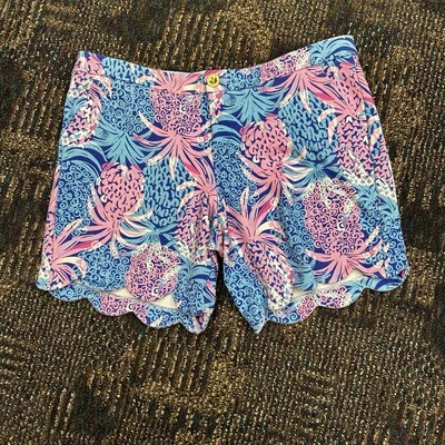 Pantalones Cortos Lilly Pulitzer Mujer Talla 10 Darci Tejido Piña Paraíso Multi 001470 Foto 1 de 4