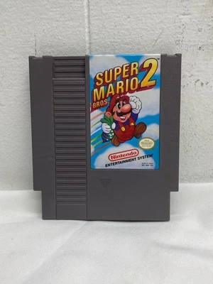 Super Mario Bros. 2 (Nintendo NES, 1988) Game Cart and Sleeve Only - Image 1 of 4