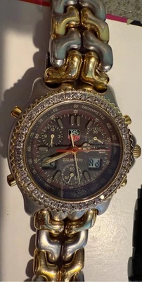 Reloj Hombre TAG Heuer s/el SEL Profesional 200M Cronógrafo Gris con Diamantes Foto 1 de 4