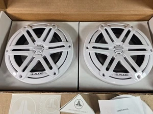 JL Audio M3-650X-S-Gw-i 6.5" 2-Way Marine Coaxial Speakers - White Sports Grills - Picture 1 of 9