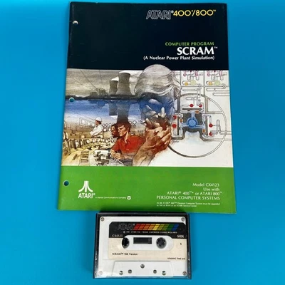 Atari 400/800 SCRAM A Nuclear Power Plant Simulation, Cassette, 1981 - Image 1 of 4