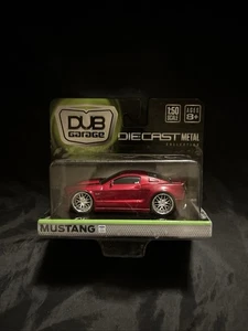 DUB Garage 5.0 Wide-Body Candy Apple Red Ford Mustang 1:50 Die-Cast Toy Car 2012 - Picture 1 of 4