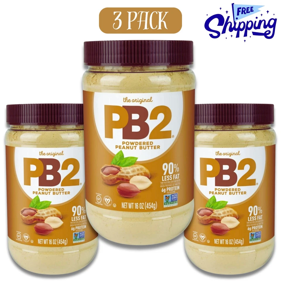 Pb2 Powdered Peanut Butter - Case Of 6 - 16 Oz