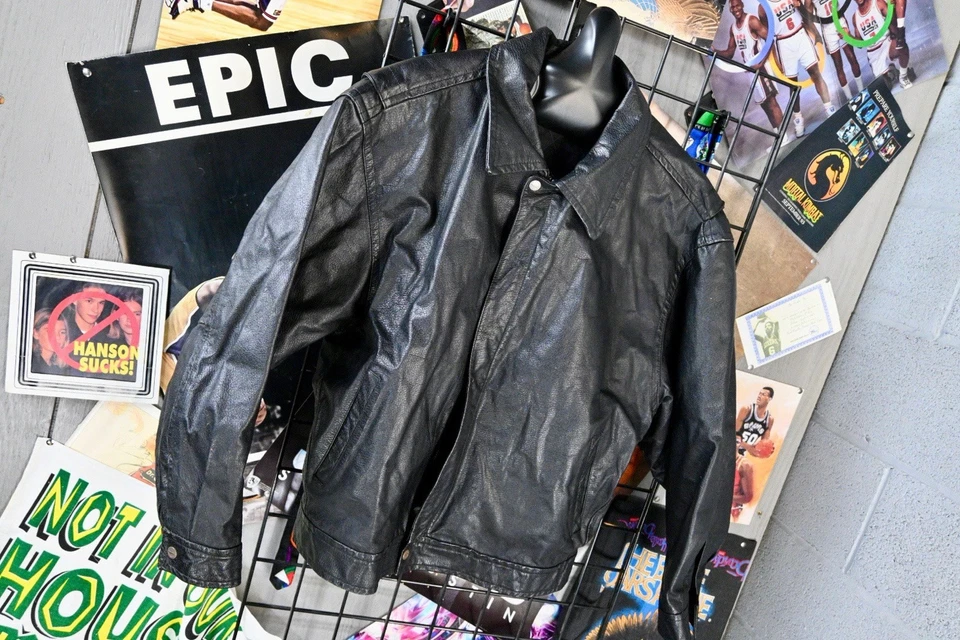 Vintage 1990s Pepsi Leather Bomber Jacket XL -Nothing Else Is a Pepsi - Image 1 of 4