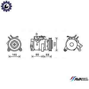 COMPRESSOR AIR CONDITIONING CRAK133 FOR JEEP GRAND/CHEROKEE/III/SUV COMMANDER - Picture 1 of 9