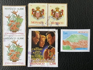 Lot von 6 Briefmarken aus Monaco verschiedene Jahre - auf Fragmenten - Stamps E75 - Bild 1 von 1