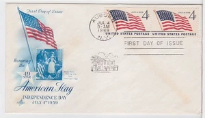 TurtlesTradingPost- 49 Star Flag 1959 FDC #1132 Artcraft Cachet Pair - Picture 1 of 1