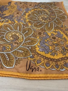 Vintage Vera Neumann Schal Floral Orange Multi Japan 25”x25” Quadrat - Bild 1 von 10