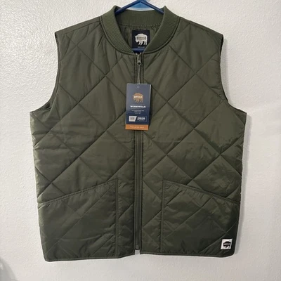 Chaleco de trabajo aislante Buffalo Outdoors® Workwear para hombre talla mediana, nuevo con etiquetas Foto 1 de 4