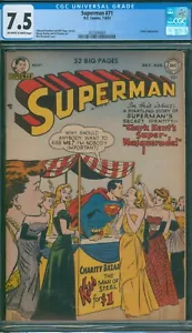 Superman #71 (1951) 🌟 CGC 7.5 🌟 Luthor Appearance! Golden Age DC Comic - Picture 1 of 2