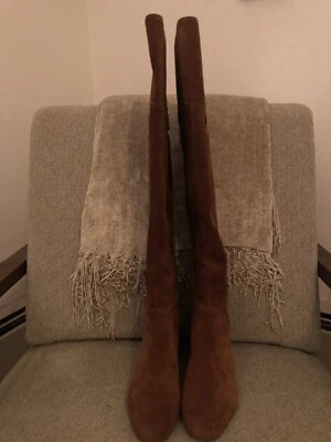 BOTAS OTK FRANCO SARTO GAMUZA CAMEL NUEVAS, Talla 7, Orig. $295 Foto 1 de 4