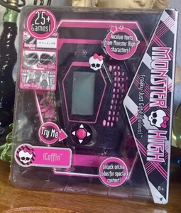Very Rare Vintage 2009 Monster High iCoffin Handheld Phone Game MATTEL T1403 NIB - Picture 1 of 4