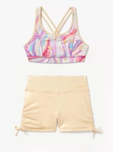 Girls CUTE Justice Fashion Active 3 piece Set S 5/6 - Picture 1 of 4