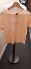 ADIDAS LOVELY LAIDES LIGHT CORAL SPORTS TSHIRT SIZE 8 - CG B58