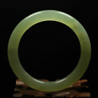 59mm 100% Natural Green Jade Bracelet Bangle Chinese Icy Xiu Jade RK5030