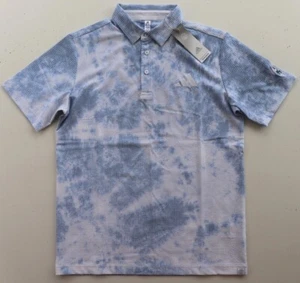 CAMISA POLO DE GOLF ADIDAS PLAY VERDE ESTAMPADO TEÑIDO EN SPRAY SEERSUCKER HA0197 HOMBRE M - Imagen 1 de 12
