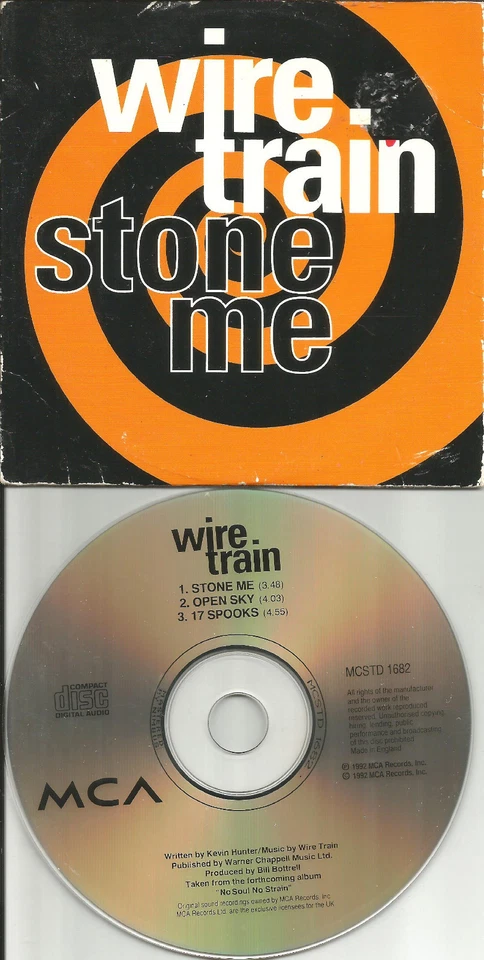 WIRE TRAIN Stoon Me /Open Sky/ 17 Spooks CARD SLEEVE Europe CD single USA seller - Image 1 of 1