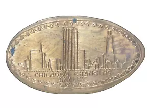 Chicago Skyline Hancock Prudential CNA AON cambio de edificios 1969 centavo alargado - Imagen 1 de 10