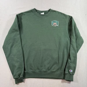 VTG Champion Ohio Bobcats Pullover Sweatshirt Mens Medium Green - Picture 1 of 10