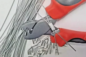 10Pk ELECTRIC METER ALUMINIUM SECURITY SEALS & WIRES & SEAL CRIMPING TOOL - Picture 1 of 2