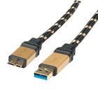 Roline 11028878 Gold Usb 30 Cable Type A M
