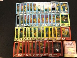 (50) THE SIMPSONS Filmcardz Card LOT Artbox (Includes 40 Checklists)