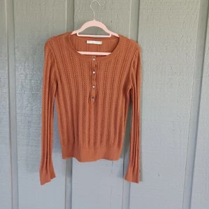 Maglione Henley One Grey Day Mae manica lunga taglia M donna colore boho canyon - Foto 1 di 9