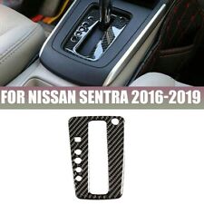 Cubierta de cambio de engranajes de vinilo de fibra de carbono fácil instalación para Nissan Sentra 2013 2019