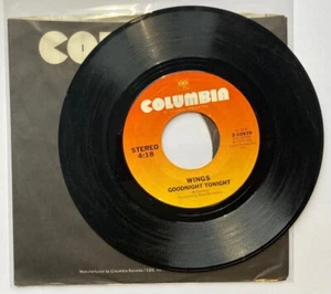 Wings [Paul McCartney], Goodnight Tonight, vinyl 45 (US, Columbia, 1979), M- - Imagen 1 de 4