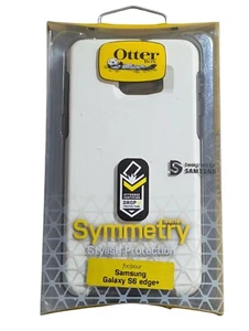 i3. OtterBox Symmetry Series Case For A Samsung Galaxy S6 Edge+ In White/Gray - Picture 1 of 3