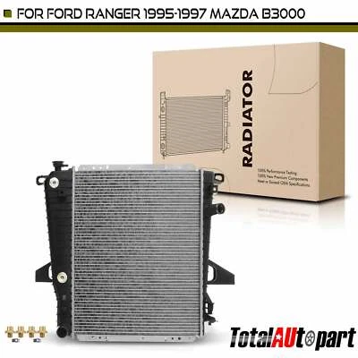 New Radiator w/ Trans Oil Cooler for Ford Ranger 1995-1997 3.0L 4.0L Mazda B3000 - Imagem 1 de 4