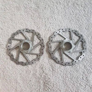 PAIR OF NEW 160MM CENTER LOCK BRAKE ROTOR / DISK THREADED WITHOUT PACKAGING - Picture 1 of 2