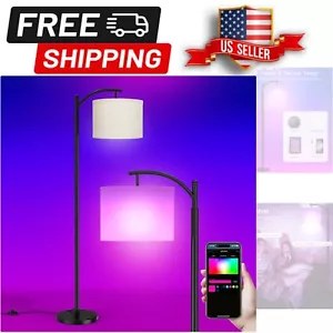 Matter Smart Floor Lamp with Music Sync & Customizable RGB Colors - Black - Picture 1 of 9