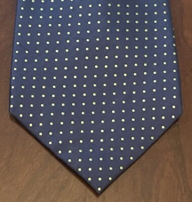 Corbata de cuello Geoffrey Beene azul verde hecha a mano 100 % seda para hombre hecha en China Foto 1 de 4